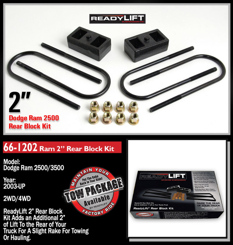 ReadyLift Rear Block Kit 2 in. - 66-1202
