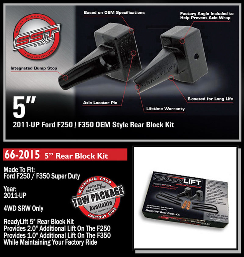 ReadyLift Rear Block Kit 5 in. - 66-2015