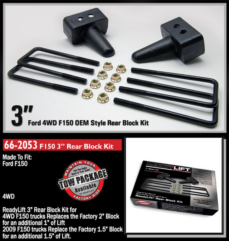 ReadyLift Rear Block Kit 3 in. - 66-2053