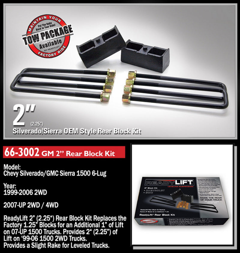 ReadyLift Rear Block Kit 2.25 in. - 66-3002