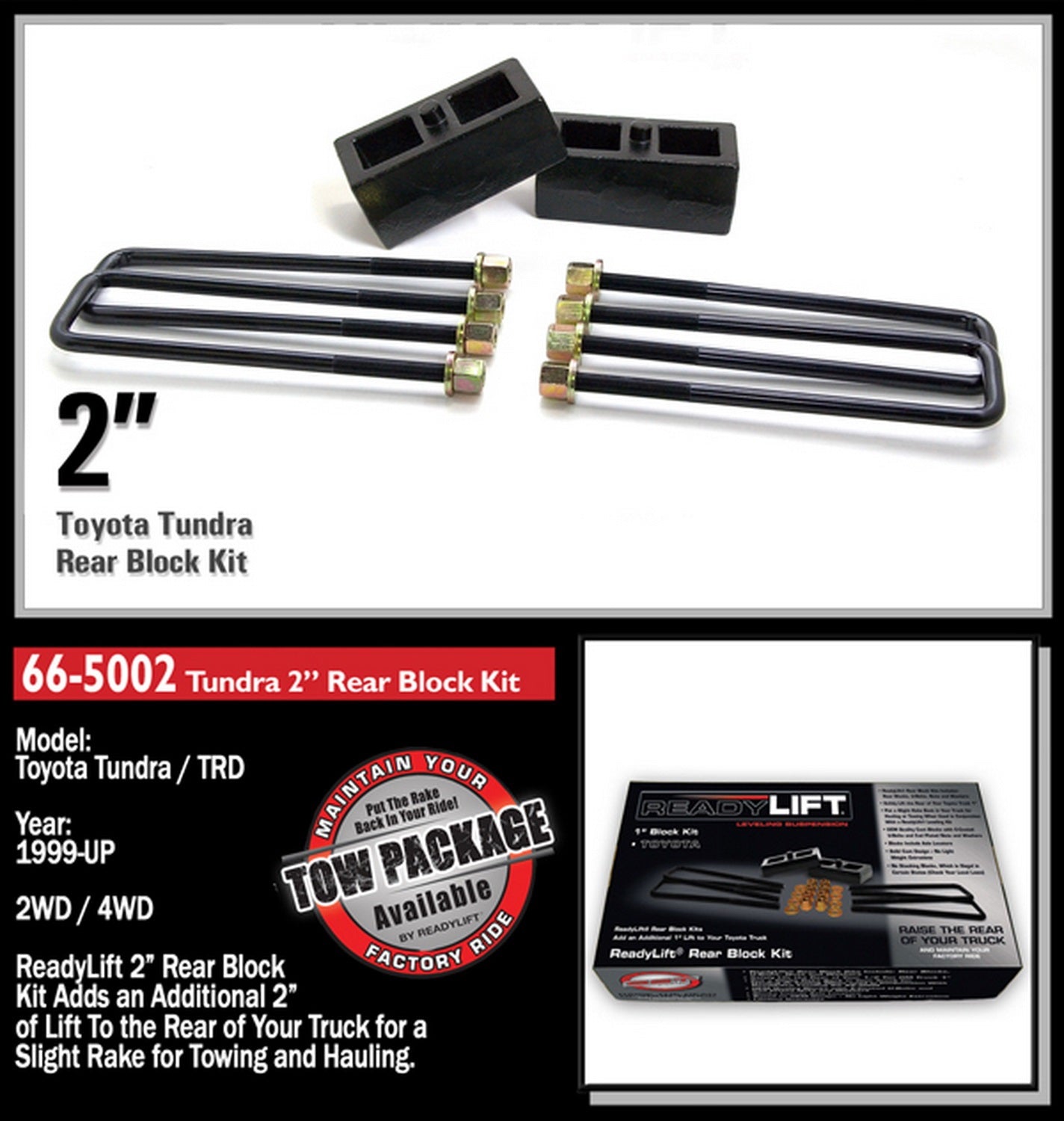 ReadyLift Rear Block Kit 2 in. - 66-5002