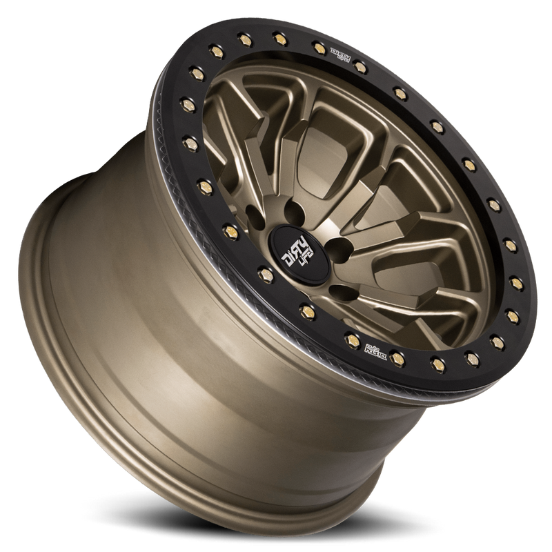 Dirty Life Race Wheels DT-1 9303 Satin Gold W/Simulated Ring 17X9 6-139.7 -12Mm 106Mm