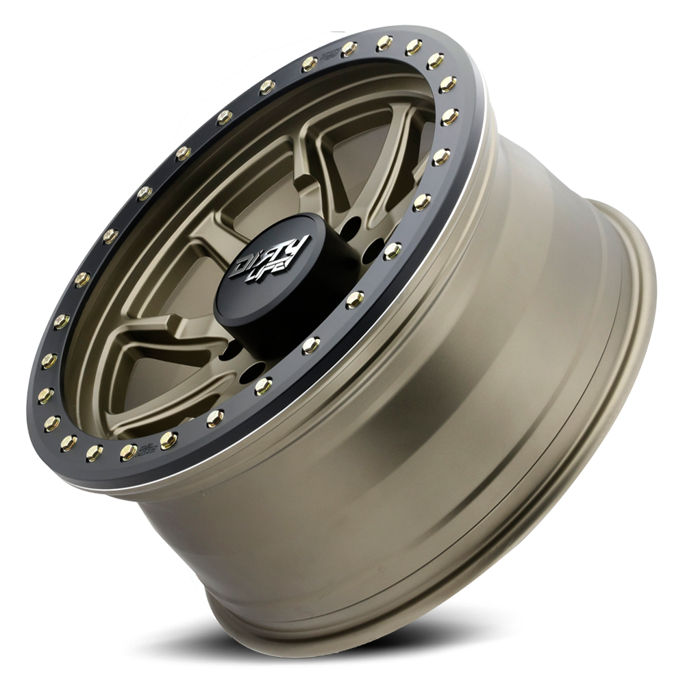 Dirty Life Race Wheels DT-2 9304 Satin Gold 17X9 8-170 -12Mm 130.8Mm