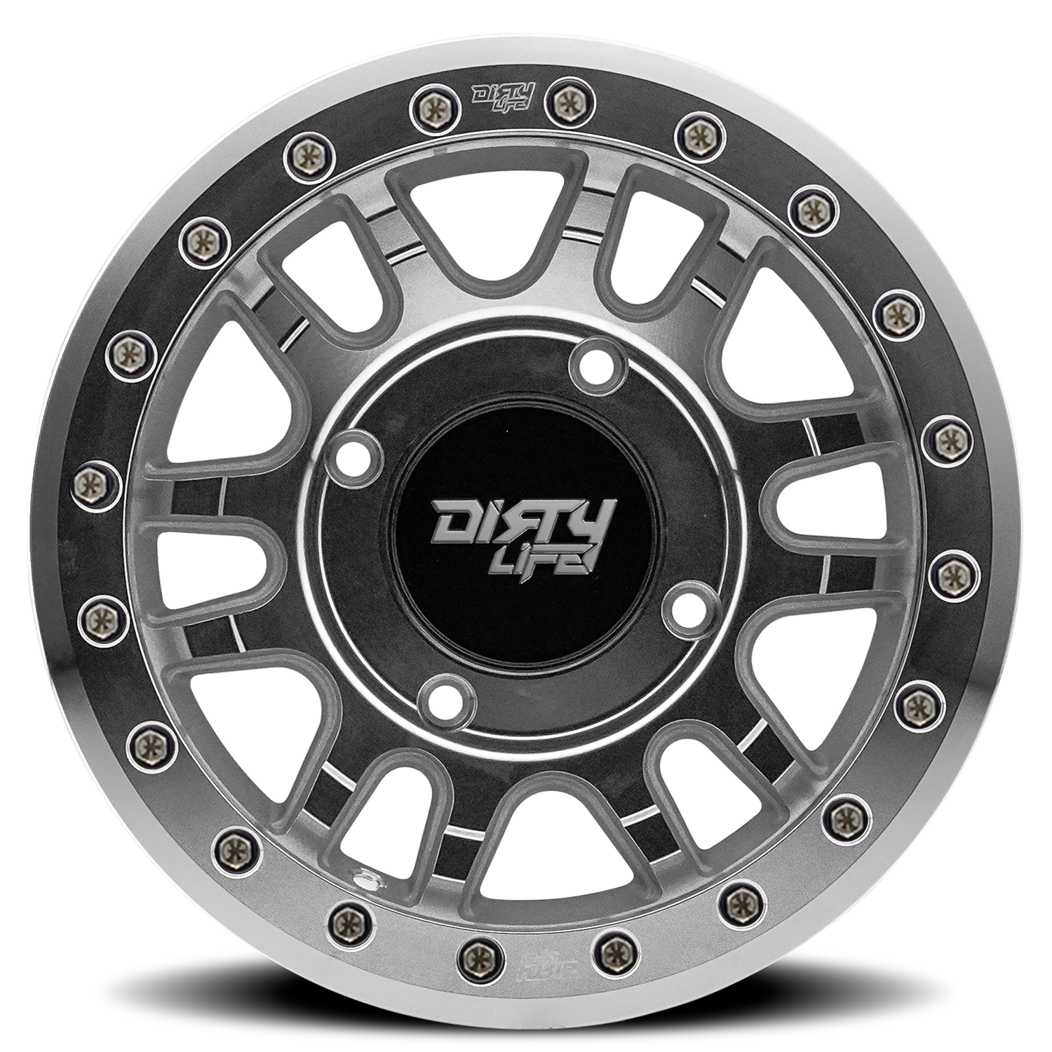 Dirty Life Race Wheels Canyon Pro Sxs 9309R Machined 15X7 4-156 13Mm 131.1Mm