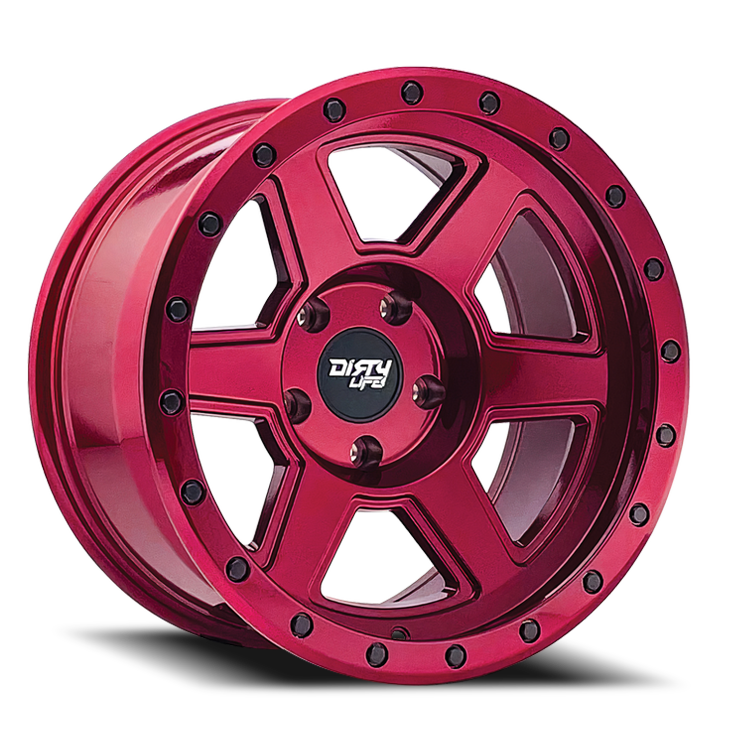 Dirty Life Race Wheels Compound 9315 Crimson Candy Red 20X9 5-127 -12Mm 78.1Mm