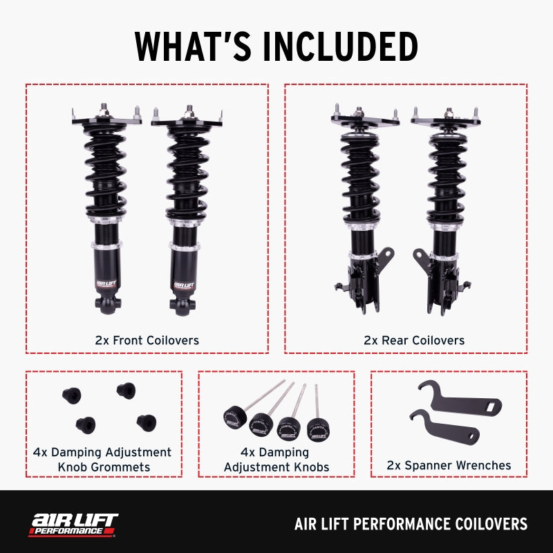 Air Lift Performance 05-14 Ford Mustang S197 Coilover Kit