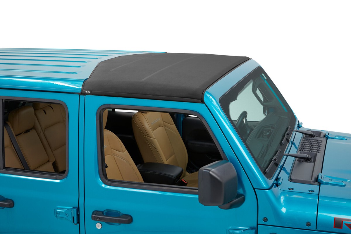 Jeep Wrangler Soft Top Sunrider for Hardtop For Jeep 2020-2024 Gladiator/2018-2024 Wrangler JL 2DR/4DR Black Premium Twill Bestop