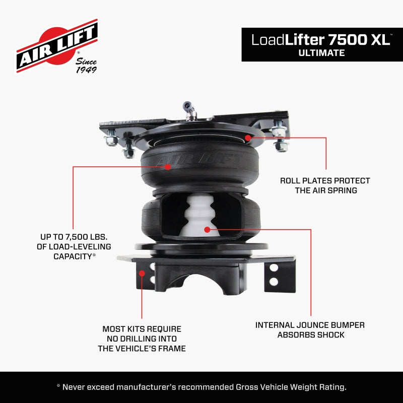 Air Lift LoadLifter 7500 XL Ultimate Air Spring Kit 2020 Ford F-250 F-350 4WD SRW