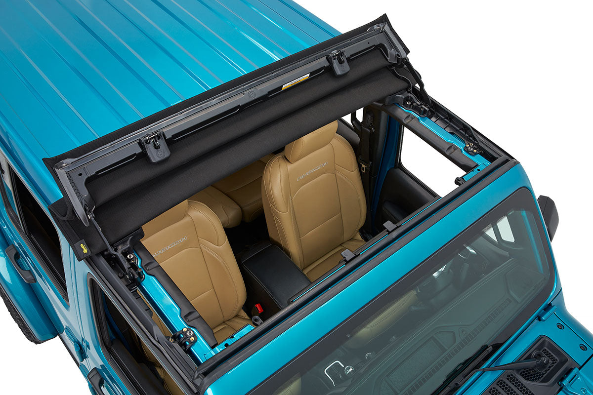 Jeep Wrangler Soft Top Sunrider for Hardtop For Jeep 2020-2024 Gladiator/2018-2024 Wrangler JL 2DR/4DR Black Premium Twill Bestop