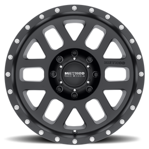 Method MR306 Mesh 18x9 +18mm Offset 8x170 130.81mm CB Matte Black Wheel