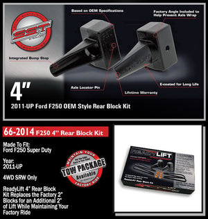 ReadyLift Rear Block Kit 4 in. - 66-2014