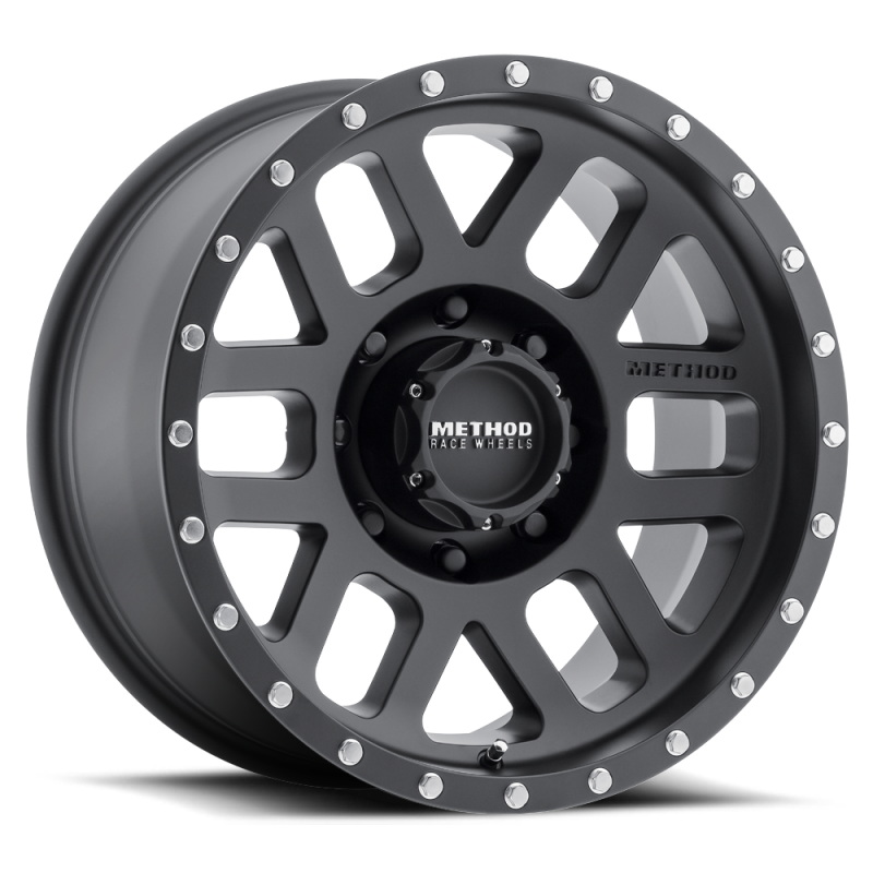 Method MR306 Mesh 18x9 +18mm Offset 8x170 130.81mm CB Matte Black Wheel