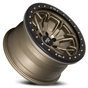 Dirty Life Race Wheels DT-1 9303 Satin Gold W/Simulated Beadlock Ring 17X9 6-139.7 -38Mm 106Mm