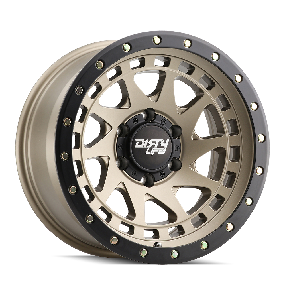 Dirty Life Race Wheels Enigma Pro 9311 Satin Gold 17X9 6-135 -12Mm 87.1Mm