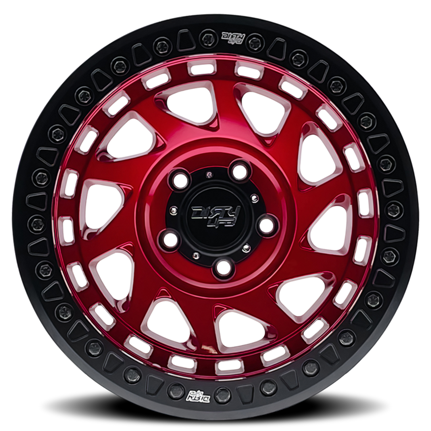 Dirty Life Race Wheels Enigma Race 9313 Gloss Crimson Candy Red 17X9 6-135 -12Mm 87.1Mm