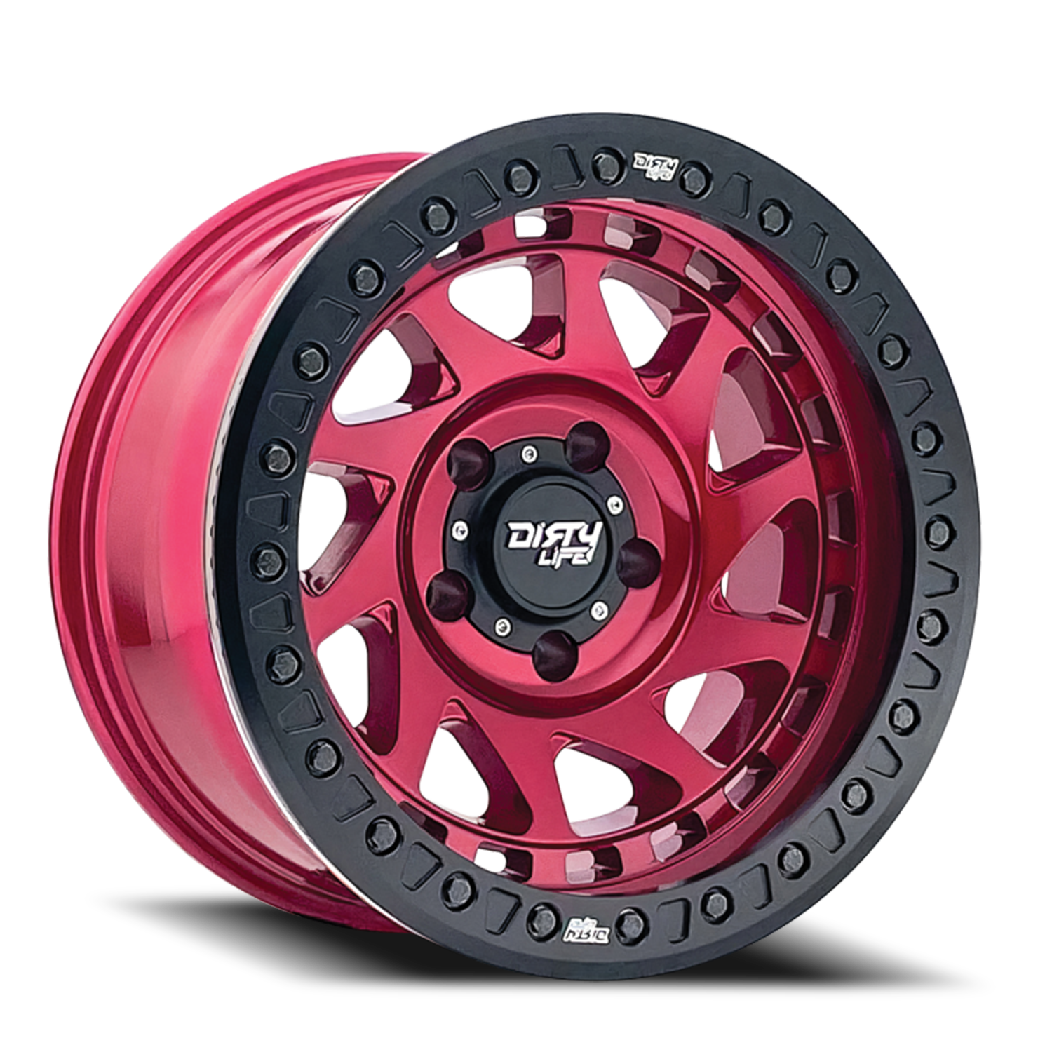 Dirty Life Race Wheels Enigma Race 9313 Gloss Crimson Candy Red 17X9 8-170 -12Mm 125.2Mm
