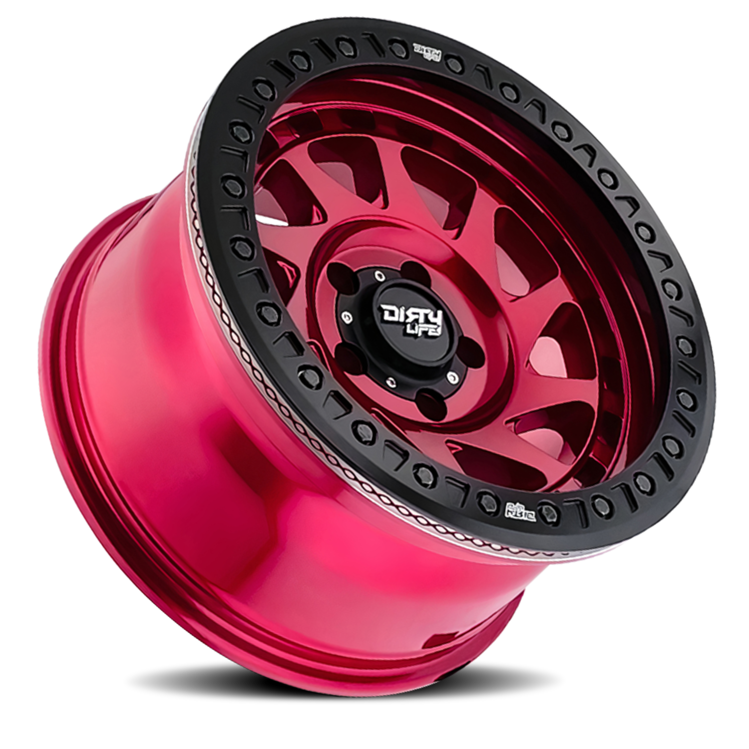 Dirty Life Race Wheels Enigma Race 9313 Gloss Crimson Candy Red 17X9 5-127 -38Mm 78.1Mm