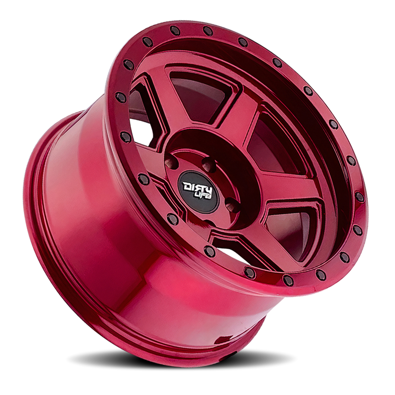 Dirty Life Race Wheels Compound 9315 Crimson Candy Red 20X10 5-139.7 -25Mm 108Mm