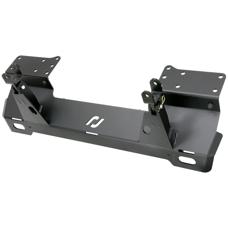 Tow Bar Mounting Kit 18-Up Wrangler JL 20-Up Gladiator w/ Plastic Bumper Bolt-On Includes Mounting Plate Tow Bar Attaching Forks Hardware For Use w/ CE-9033F RockJock 4x4