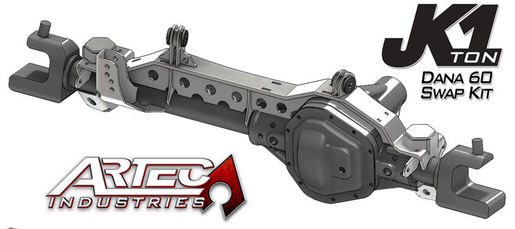 JK 1 Ton Front Dana 60 Swap Kit W/Daystar Bushings Artec Industries