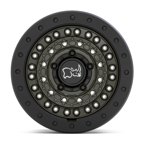 BARRICADE 17X8.5 6X5.5 112 OD-GRN-BLK +0