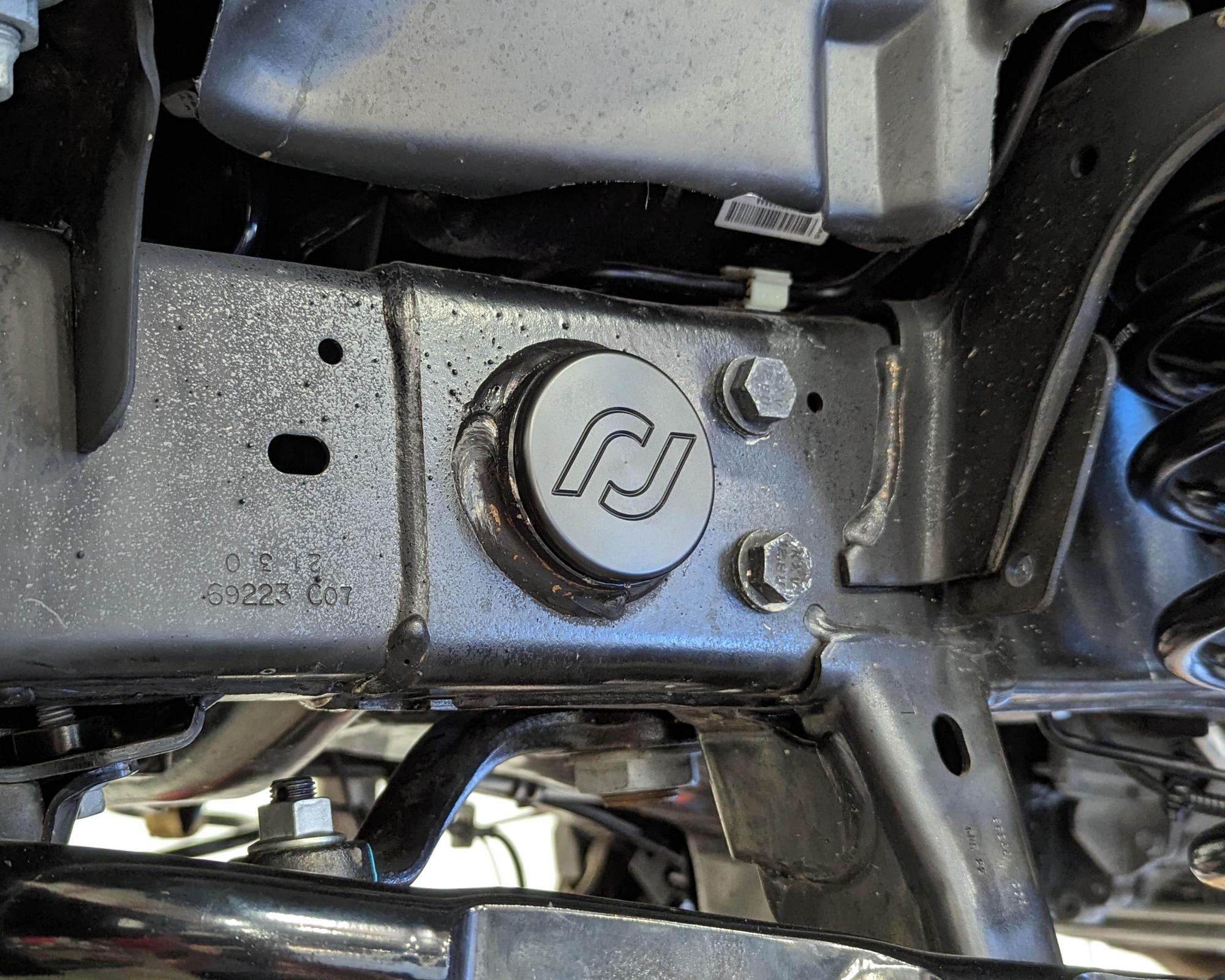 Frame Tube Plugs for JK Frame Front CNC Machined Black Delrin RockJock 4X4