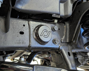 Frame Tube Plugs for JK Frame Front CNC Machined Black Delrin RockJock 4X4
