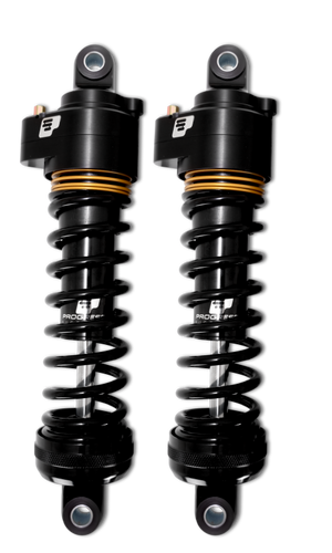 Progressive Harley Ultra Low-QPS 944 Series Shocks, 12.5in, 11in Ride Height Standard - Black / Gol