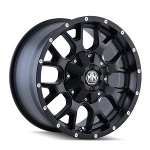 Mayhem 8015 Warrior 20x9 / 8x180 BP / 18mm Offset / 124.1mm Hub Matte Black Wheel